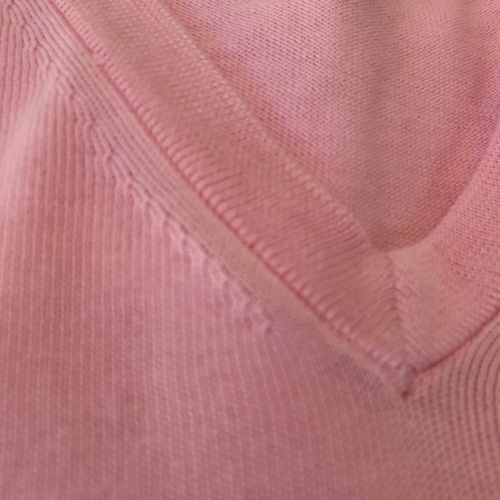 J.Crew V-Neck Sweater - Light Pink - Medium (Style 72576) - Picture 8 of 10